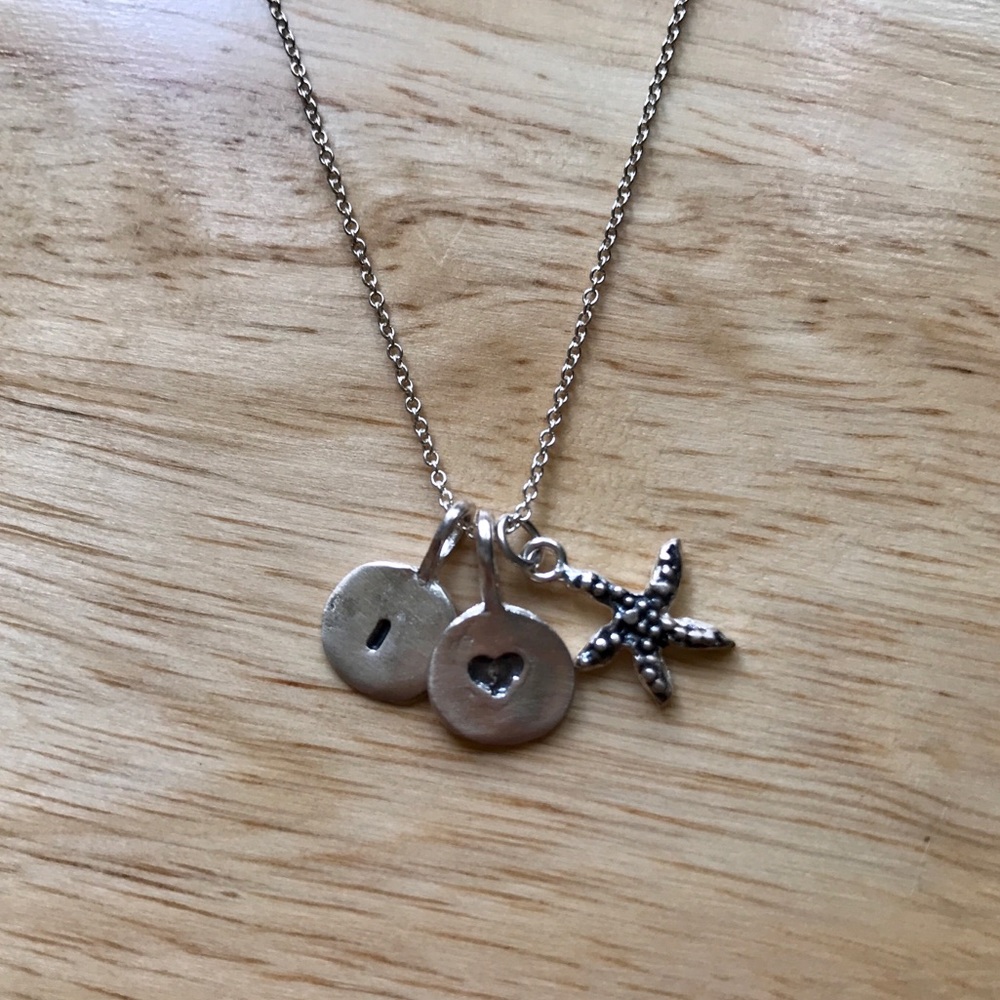 b.u. I ❤️ (Starfish) Sterling Silver Necklace